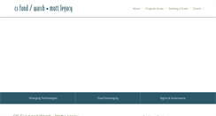 Desktop Screenshot of csfund.org